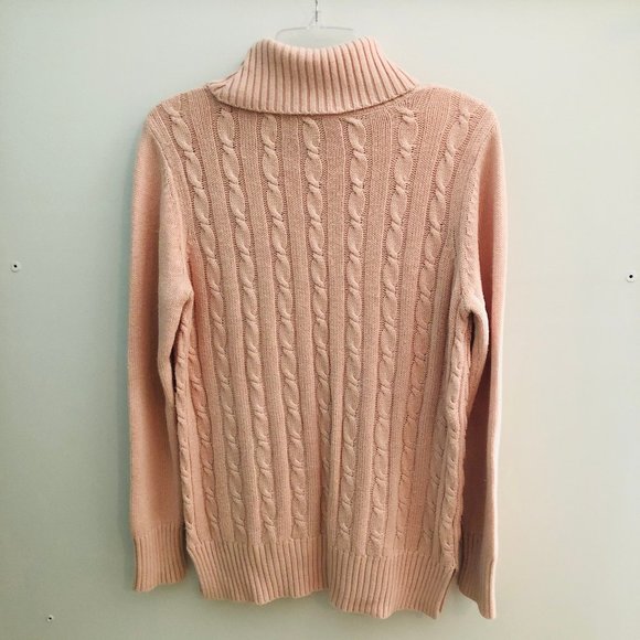 Medium Loft Pink Turtleneck - Picture 2 of 4